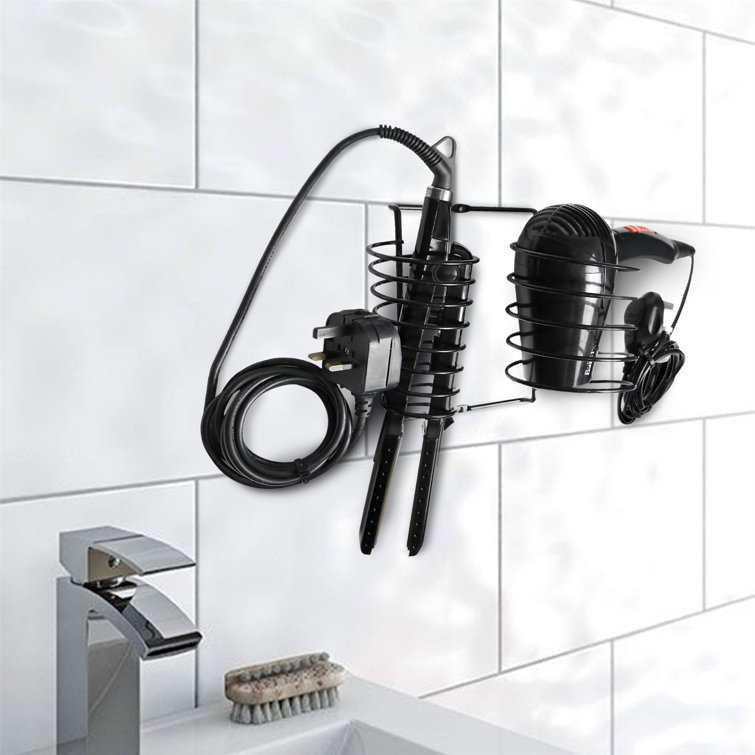 Marlow Home Co. Wedigo Hair Dryer & Straightener Holder Wayfair.co.uk